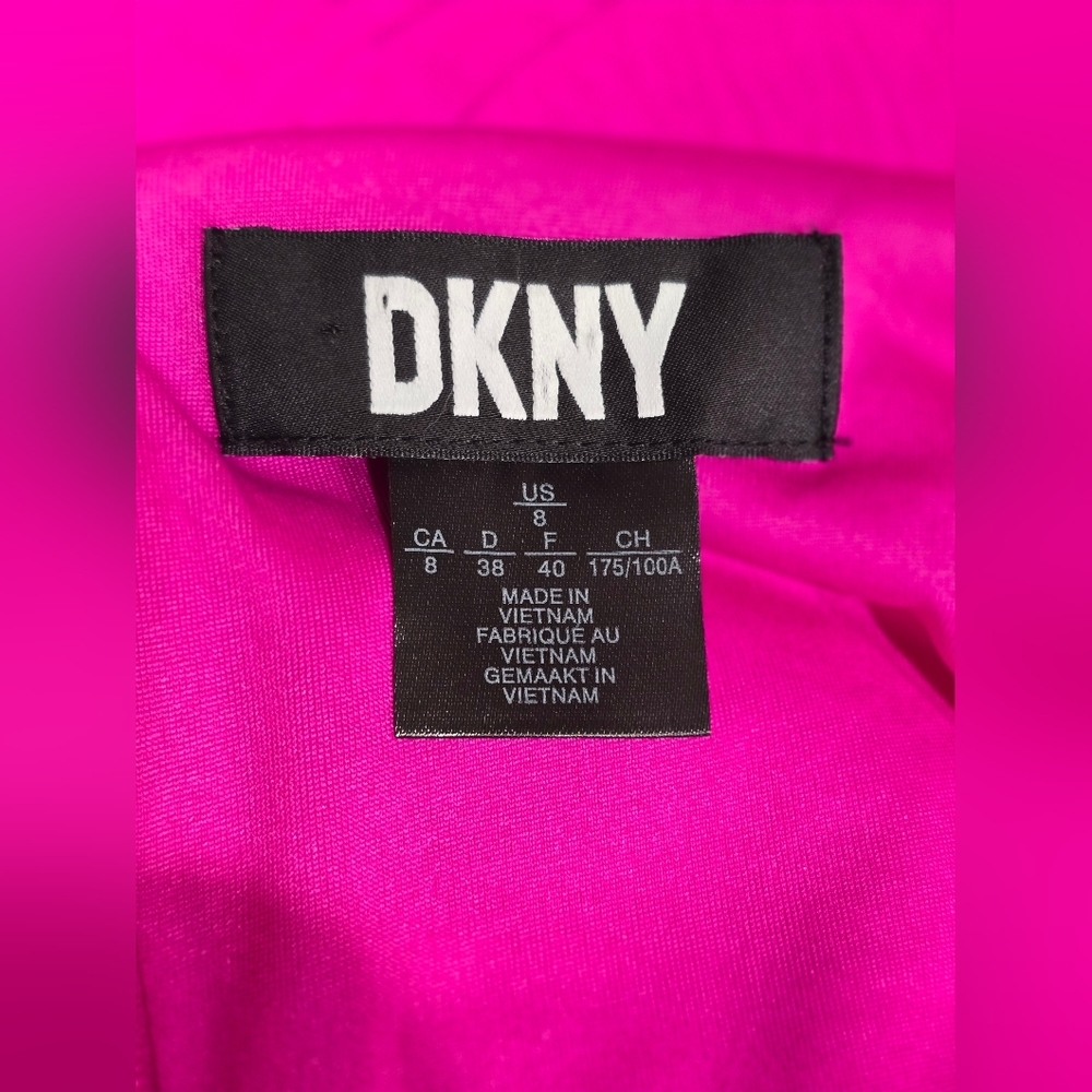 DKNY Pink Faux Wrap Dress - Picture 10 of 15